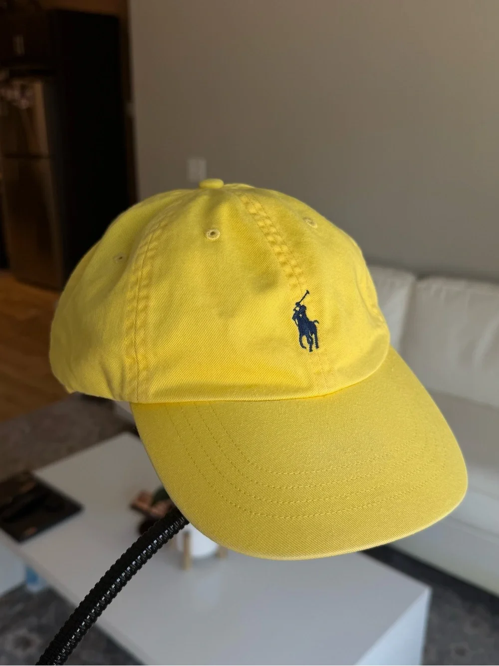 💯 Authentic “UNISEX” Yellow Polo by Ralph Lauren w/ Navy Pony Logo Cap (Vintage)